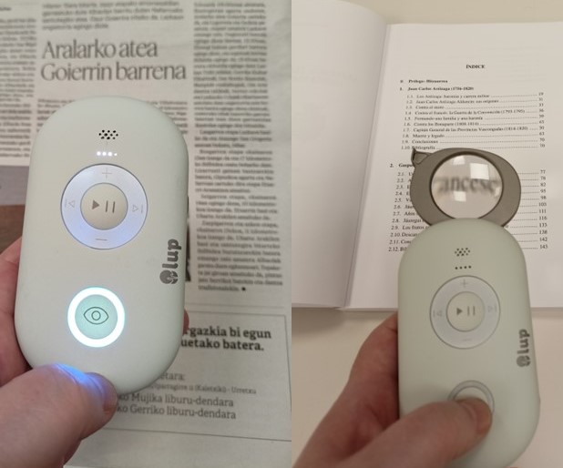Lupa adimendun berria liburutegiko txoko inklusiboan