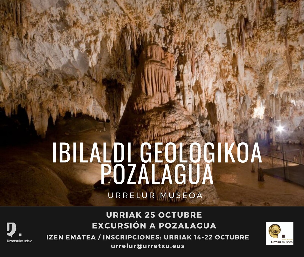 Urriaren 25ean bidaia geologikoa Urrelur Museoarekin: Pozalagua
