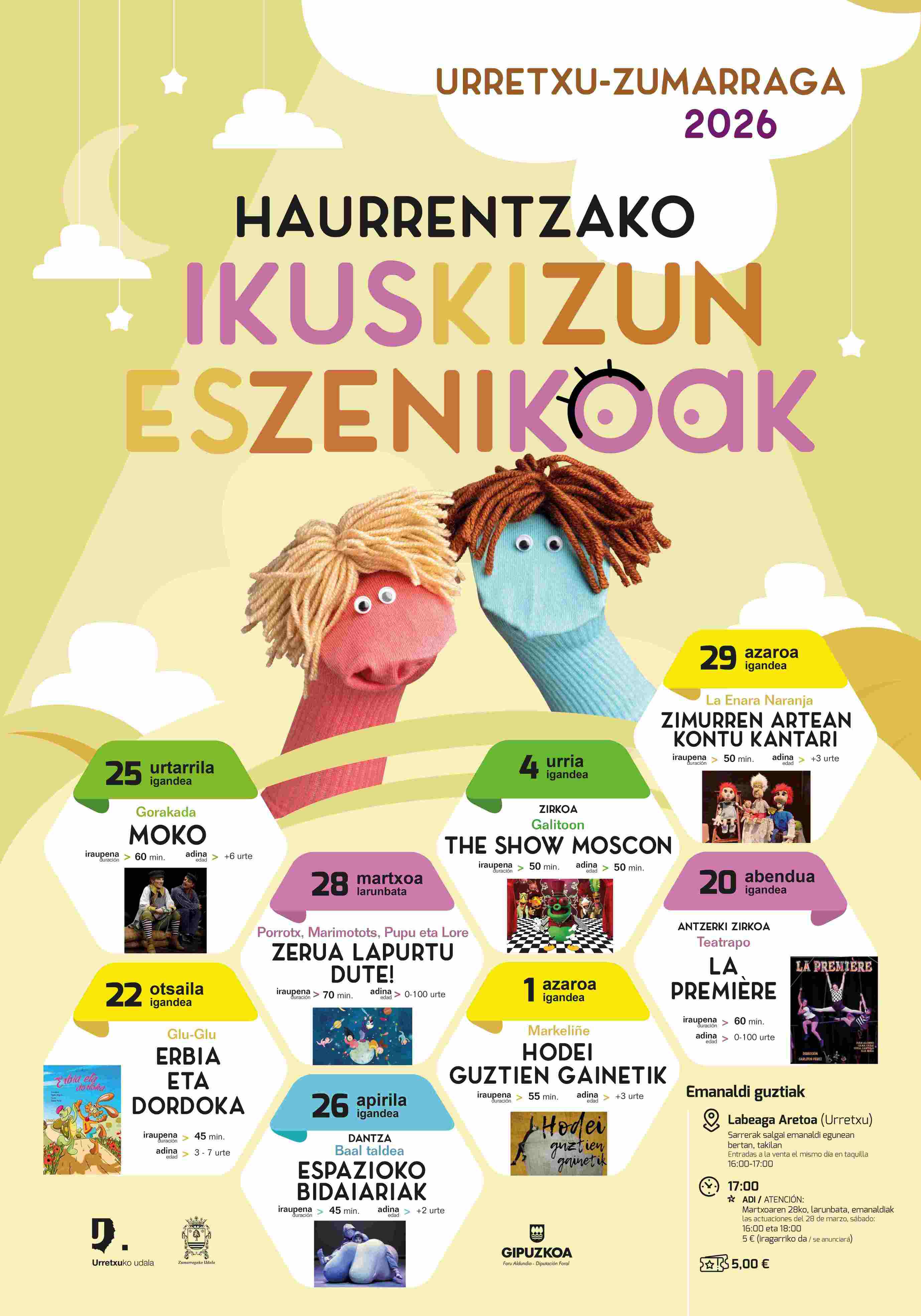  2026ko ikuskizun eszenikoen egitaraua aurkeztu da  