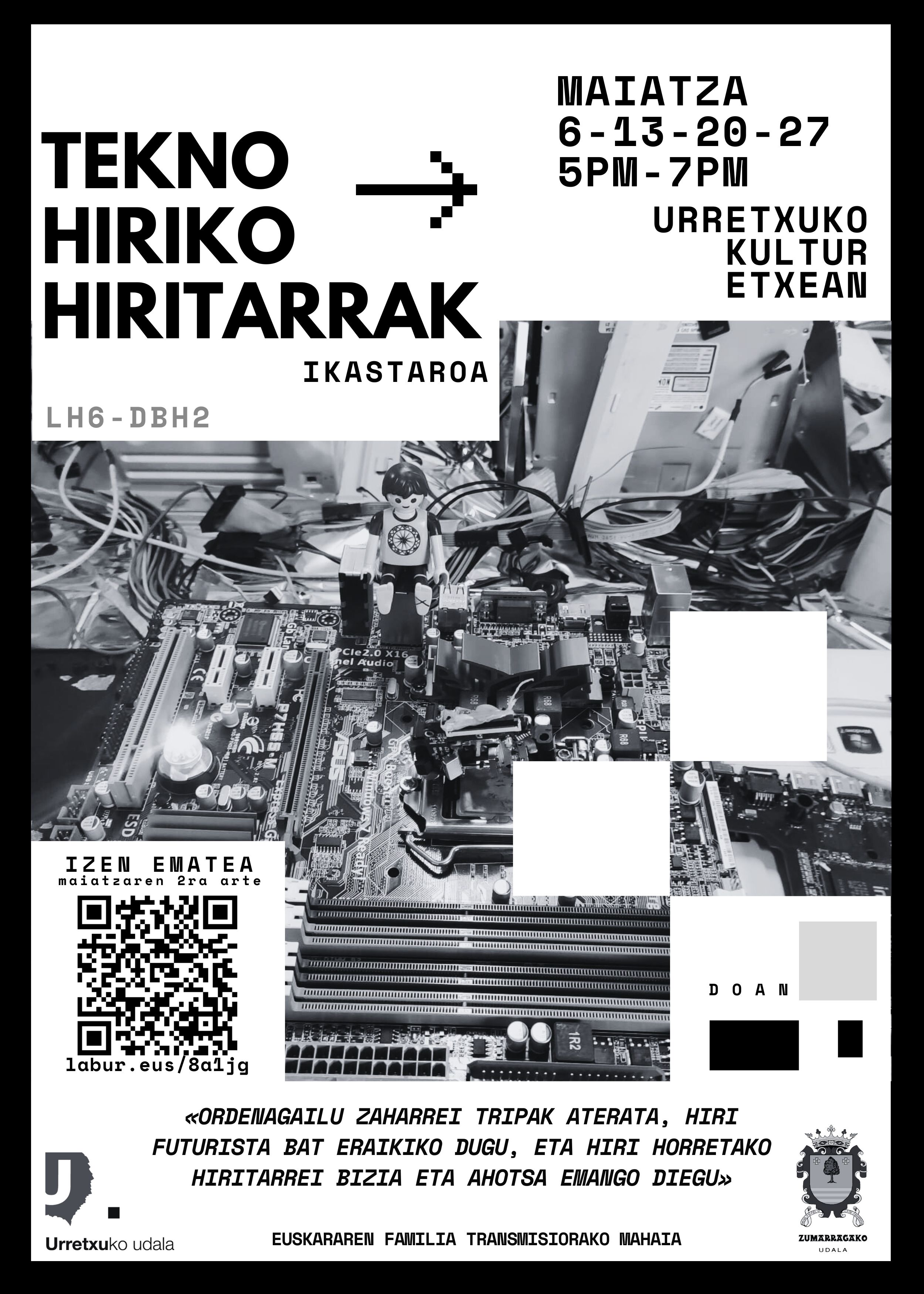 TEKNO HIRIKO HIRITARRAK ikastaro berritzailea, Lehen Hezkuntzako 6. mailatik DBH 2ra arteko nerabeentzat