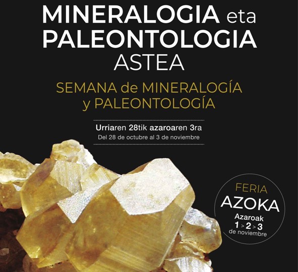 XXX Semana de Mineralogia y Paleontologia