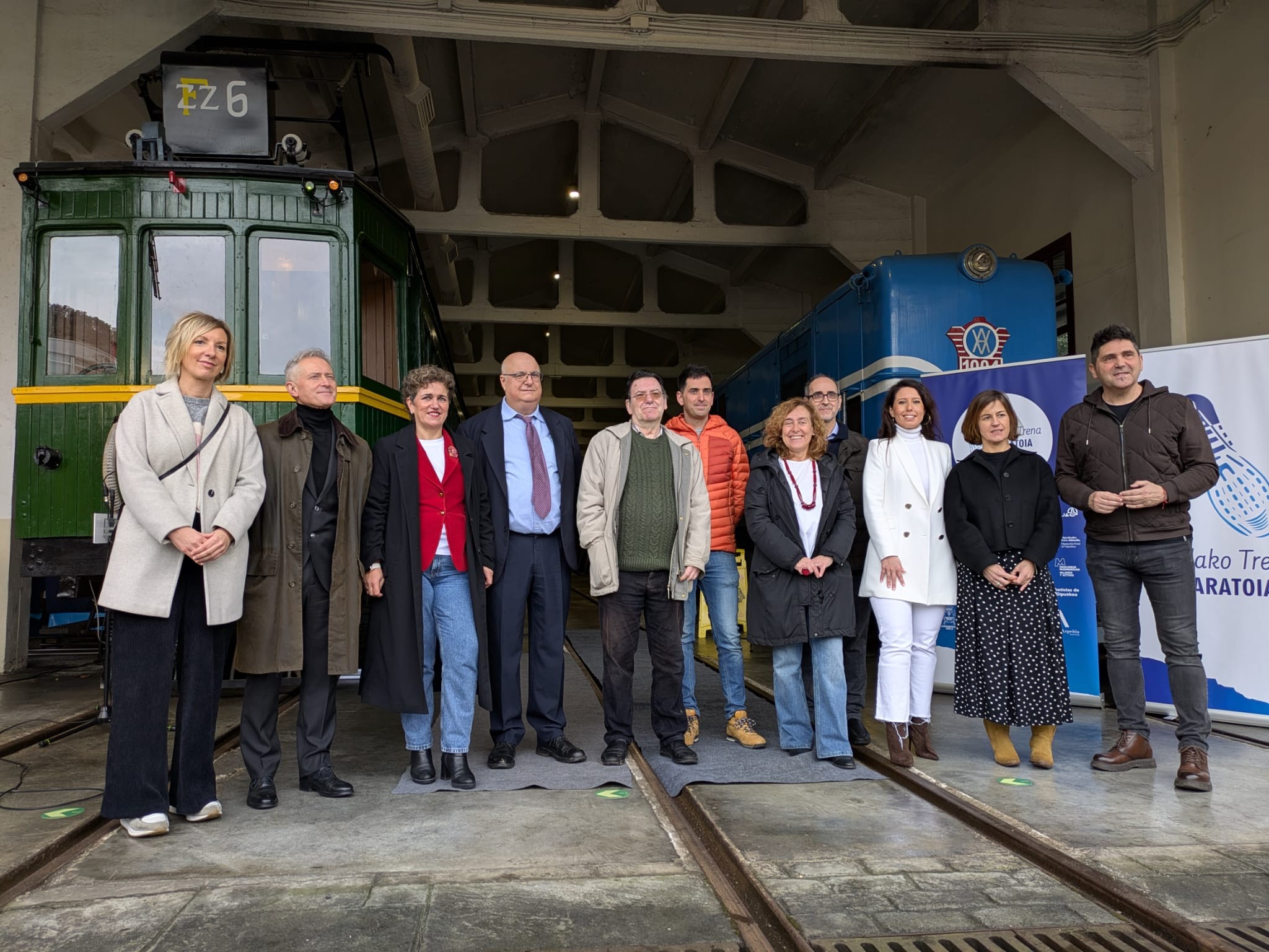 Urretxu Urola Trenaren Mendeurreneko ekitaldien aurkezpenean izan da